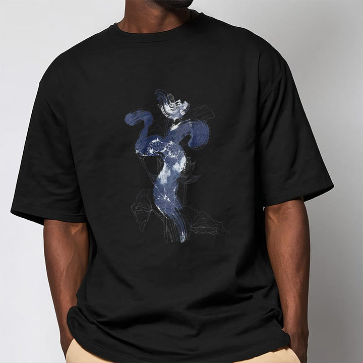 T-shirt en coton avec Buddha Stones et fond de fleur de lotus OM - image 7
