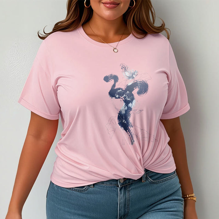 T-shirt en coton avec Buddha Stones et fond de fleur de lotus OM - image 13