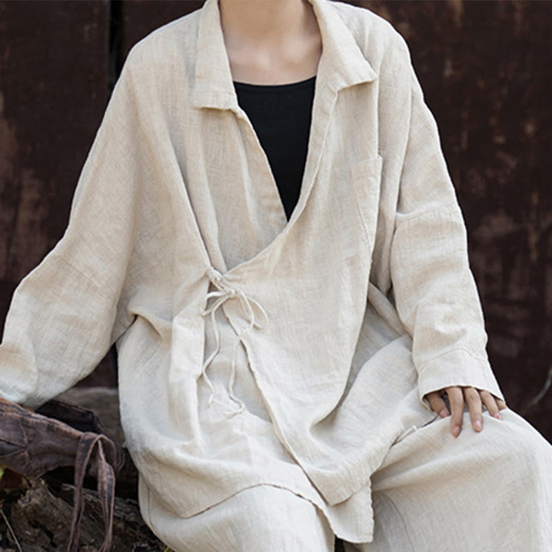 Vêtements en coton ramie pour la méditation Buddha Stones