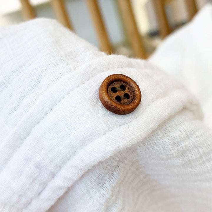 Vêtements en coton et lin à double couche délavés au sable littéraire et artistique de Buddha Stones