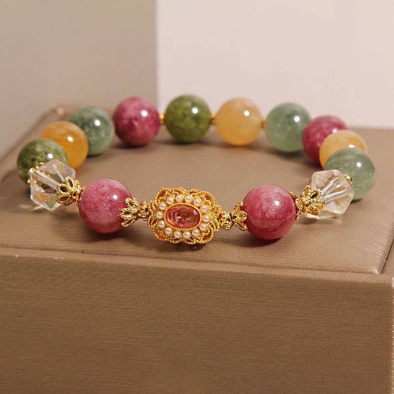 Bracelet de sagesse en Buddha Stones - Tourmaline (Tour de poignet : 14-16 cm) - image 0