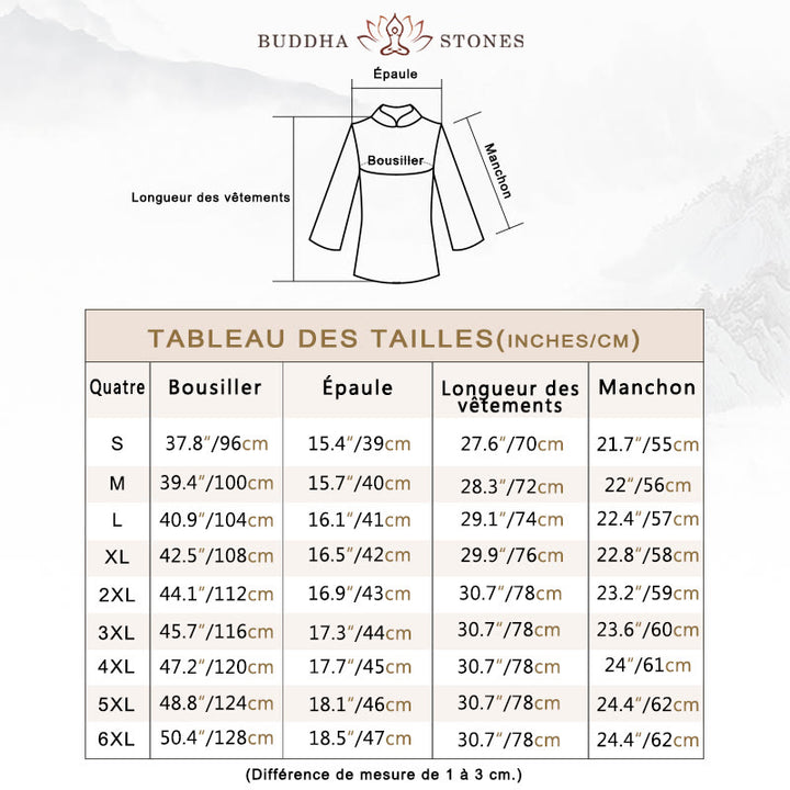 Buddha Stones Spirituelle Zen Pratique Yoga Méditation Prière Uniforme Coton Lin Vêtements Ensemble Femme - image 2
