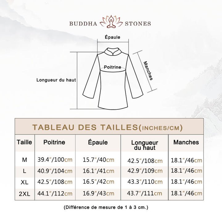 Ensemble de vêtements pour femmes Buddha Stones et motif simple pour méditation, prière, pratique spirituelle zen, yoga