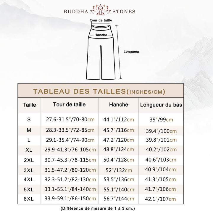 Ensemble pour homme en coton et lin avec Buddha Stones, pratique spirituelle zen, yoga, méditation, prière