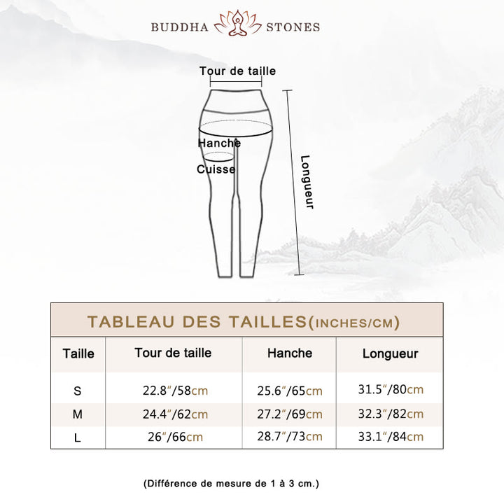 Ensemble de yoga pour femme, débardeur court et pantalon de sport imprimé sans couture Buddha Stones 2 pièces - image 7