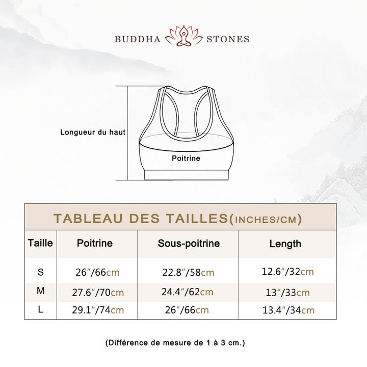 Ensemble de yoga pour femme, débardeur court et pantalon de sport imprimé sans couture Buddha Stones 2 pièces - image 6