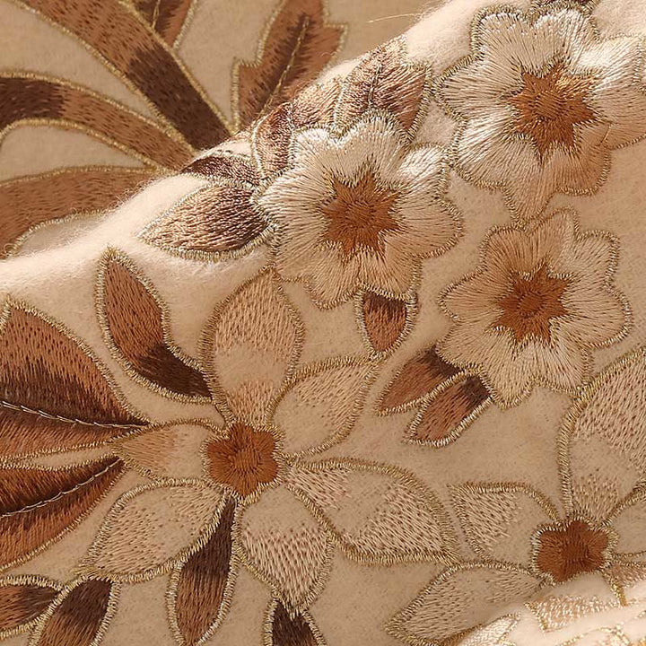 Châle en laine avec Buddha Stones et pompon brodé en bégonia, écharpe de voyage confortable pour l'hiver