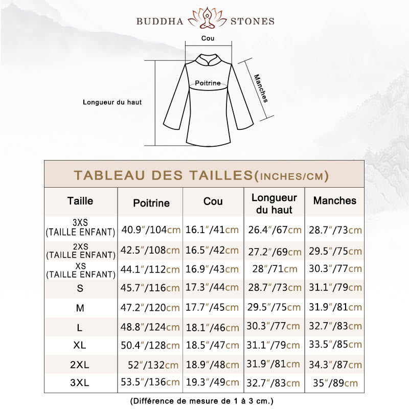 Ensemble de vêtements unisexes à motifs simples avec Buddha Stones pour méditation, prière, spirituel, zen, tai-chi, qigong - image 7