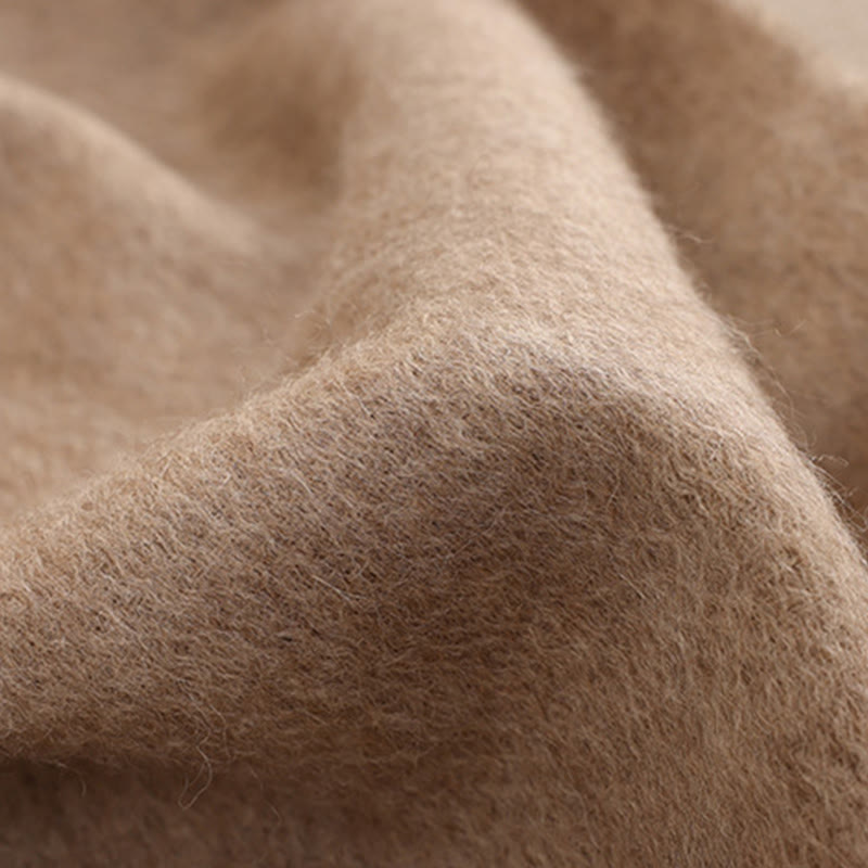 Châle en laine avec Buddha Stones, fleur rouge, paillettes dorées, broderie, pompon, écharpe de voyage confortable pour l'hiver - image 8