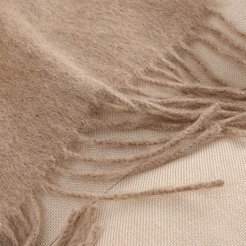 Châle en laine avec Buddha Stones, fleur rouge, paillettes dorées, broderie, pompon, écharpe de voyage confortable pour l'hiver - image 10