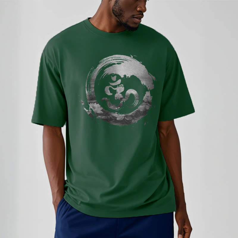 T-shirt en coton avec Buddha Stones Om Lotus - image 9