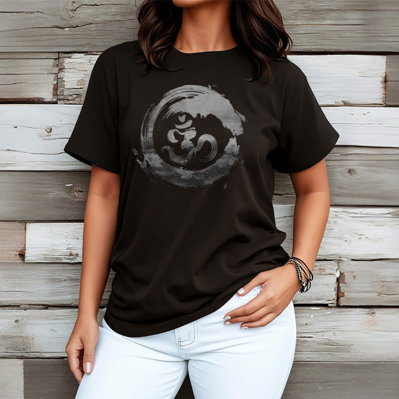 T-shirt en coton avec Buddha Stones Om Lotus - image 2