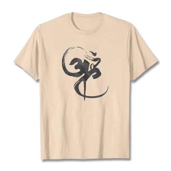 T-shirt en coton avec motif Buddha Stones Om - Bisque - 2XL - image 11