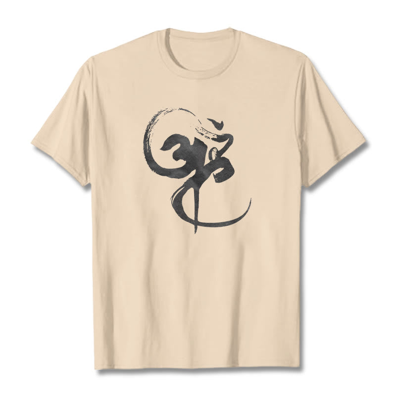 T-shirt en coton avec motif Buddha Stones Om - Bisque - 2XL - image 12