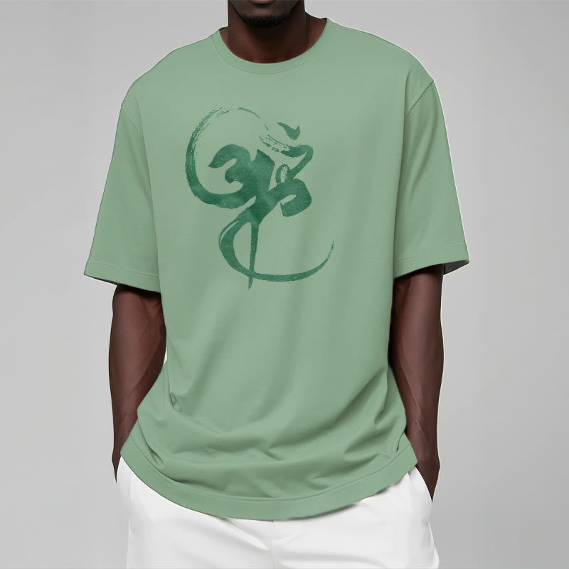 T-shirt en coton avec motif Buddha Stones Om - image 19