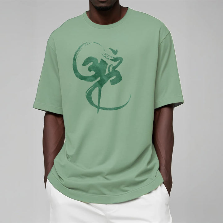T-shirt en coton avec motif Buddha Stones Om - image 19