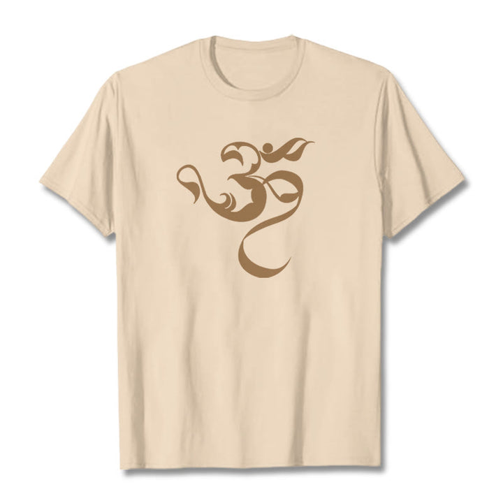 T-shirt en coton avec motif de Buddha Stones Om - Bisque - 2XL - image 11