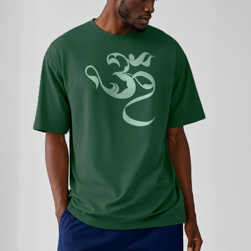 T-shirt en coton avec motif de Buddha Stones Om - image 9