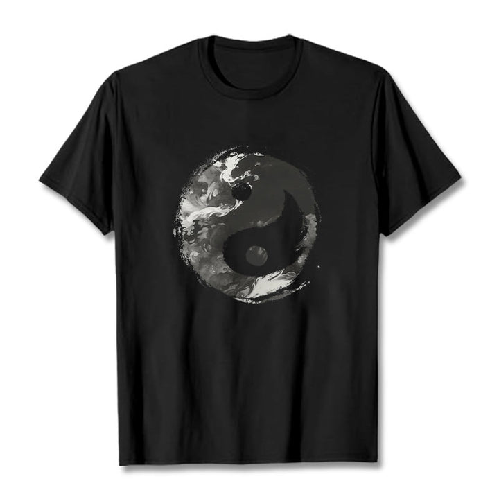 T-shirt en coton avec Buddha Stones Yin Yang - Noir - 2XL - image 4