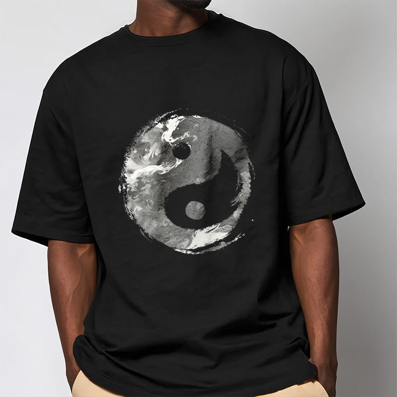 T-shirt en coton avec Buddha Stones Yin Yang - image 6