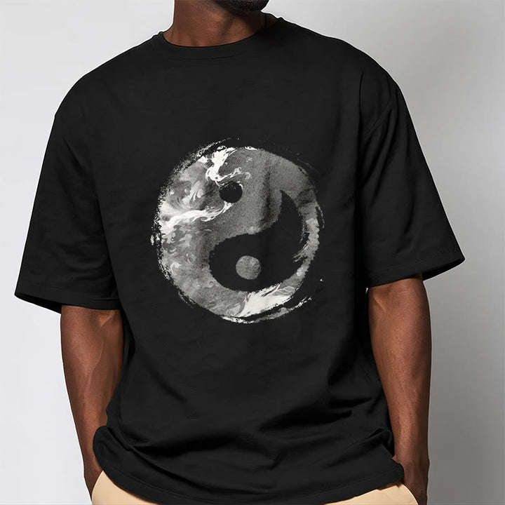 T-shirt en coton avec Buddha Stones Yin Yang - image 6