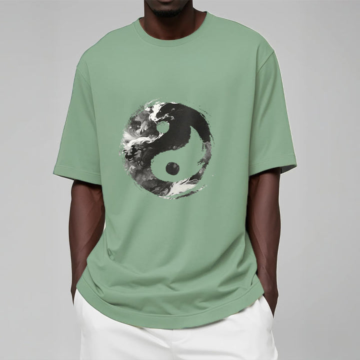 T-shirt en coton avec Buddha Stones Yin Yang - image 15