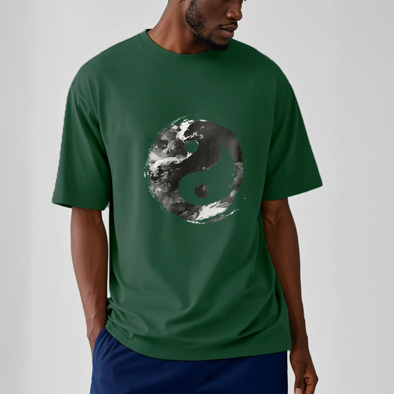 T-shirt en coton avec Buddha Stones Yin Yang - image 9