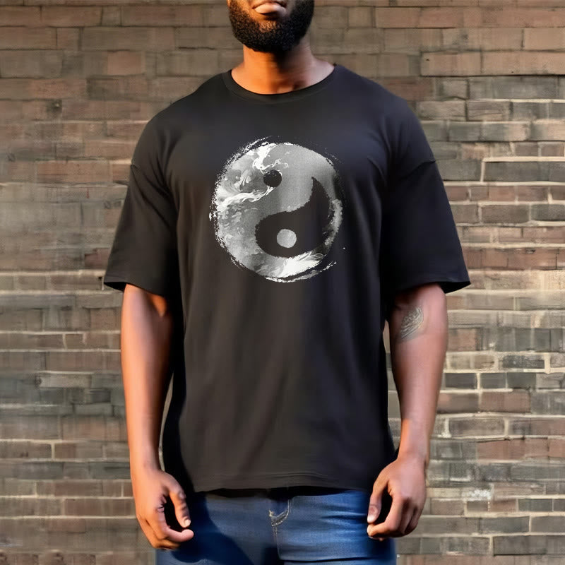T-shirt en coton avec Buddha Stones Yin Yang - image 7