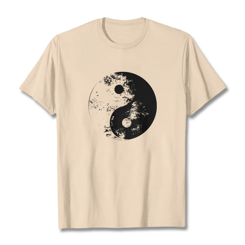 T-shirt en coton à motif de Buddha Stones Yin Yang Tai Chi - Bisque - 2XL - image 13