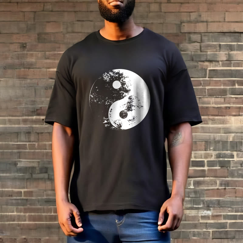 T-shirt en coton à motif de Buddha Stones Yin Yang Tai Chi - image 8