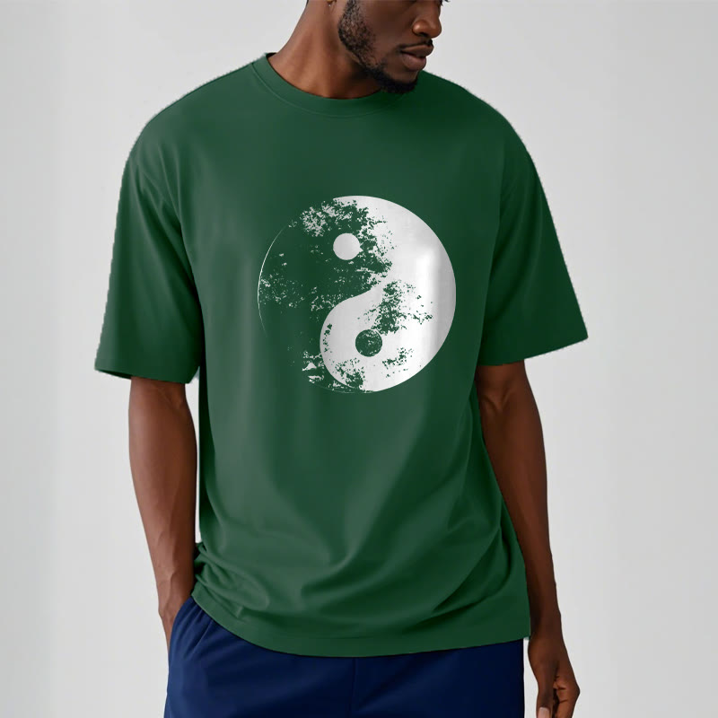 T-shirt en coton à motif de Buddha Stones Yin Yang Tai Chi - image 9