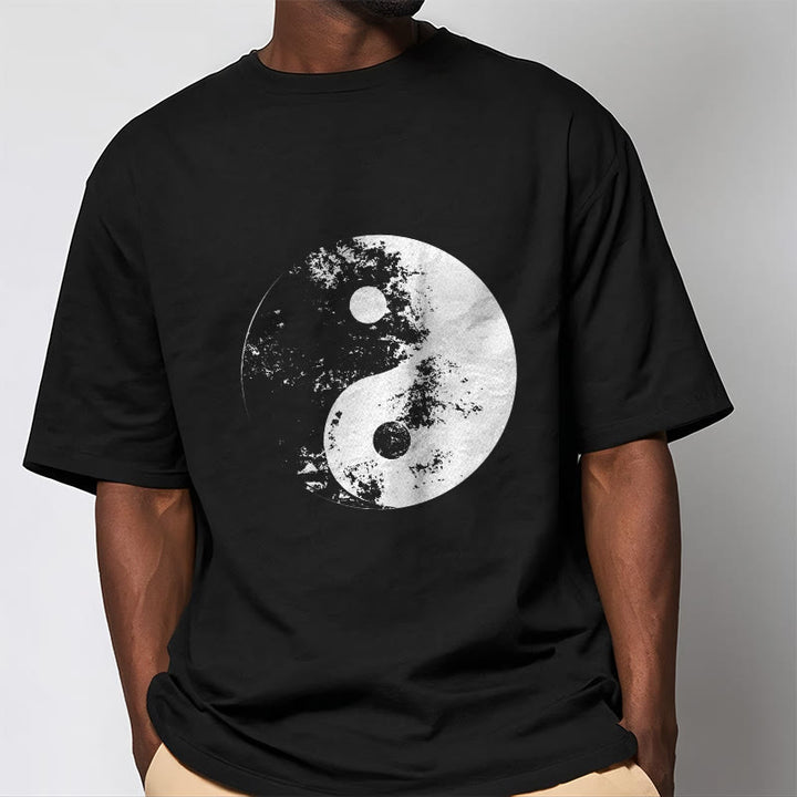 T-shirt en coton à motif de Buddha Stones Yin Yang Tai Chi - image 7
