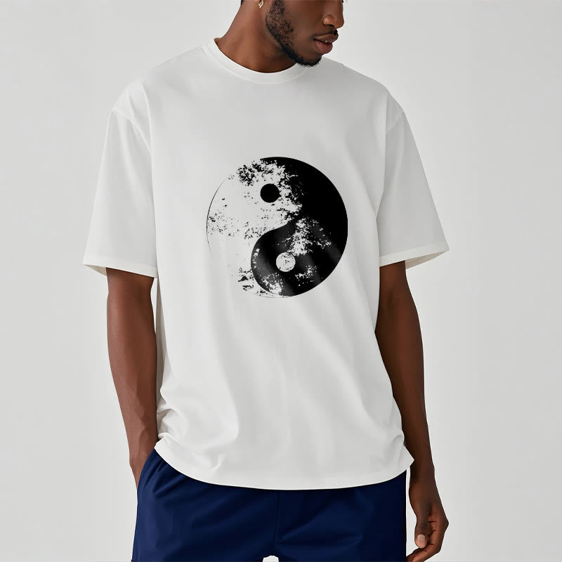 T-shirt en coton à motif de Buddha Stones Yin Yang Tai Chi - image 3