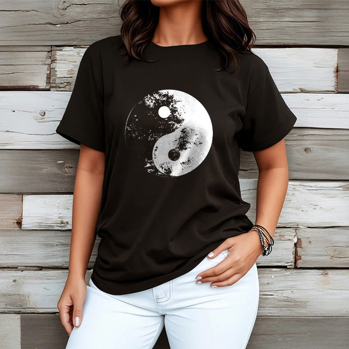 T-shirt en coton à motif de Buddha Stones Yin Yang Tai Chi - image 5