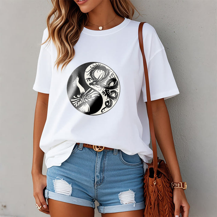T-shirt en coton Buddha Stones, Phoenix, Yin et Yang - image 7
