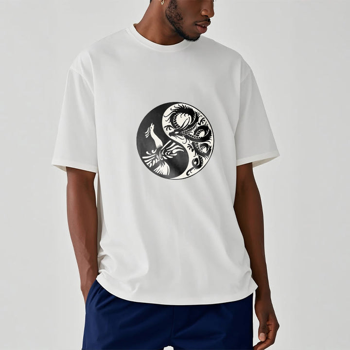 T-shirt en coton Buddha Stones, Phoenix, Yin et Yang - image 8
