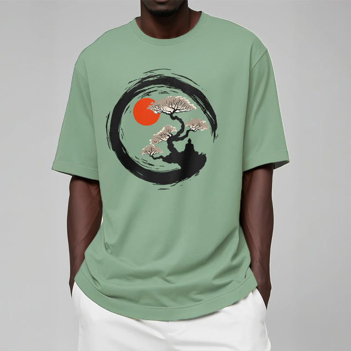 T-shirt Buddha Stones Soleil Rouge Pin Cercle Zen Méditation Bouddha T-shirt - image 16