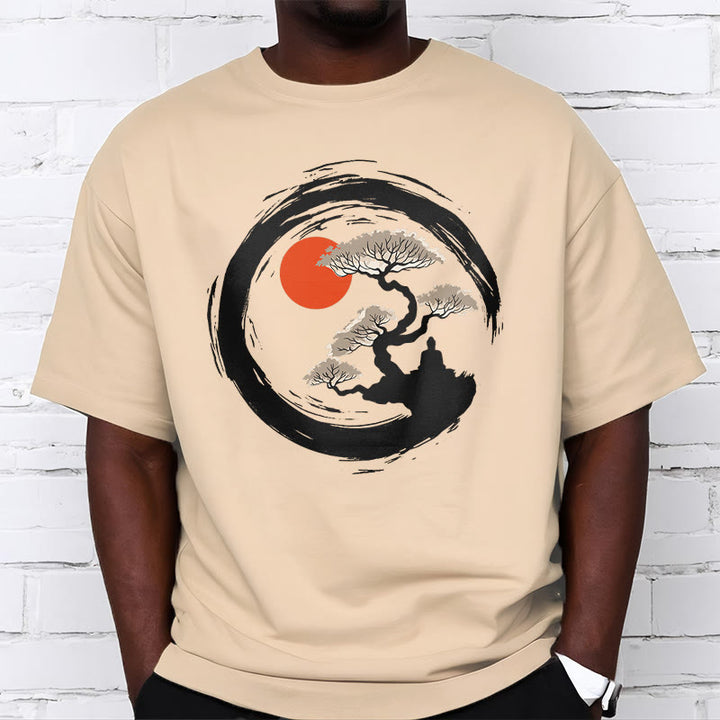 T-shirt Buddha Stones Soleil Rouge Pin Cercle Zen Méditation Bouddha T-shirt - image 10