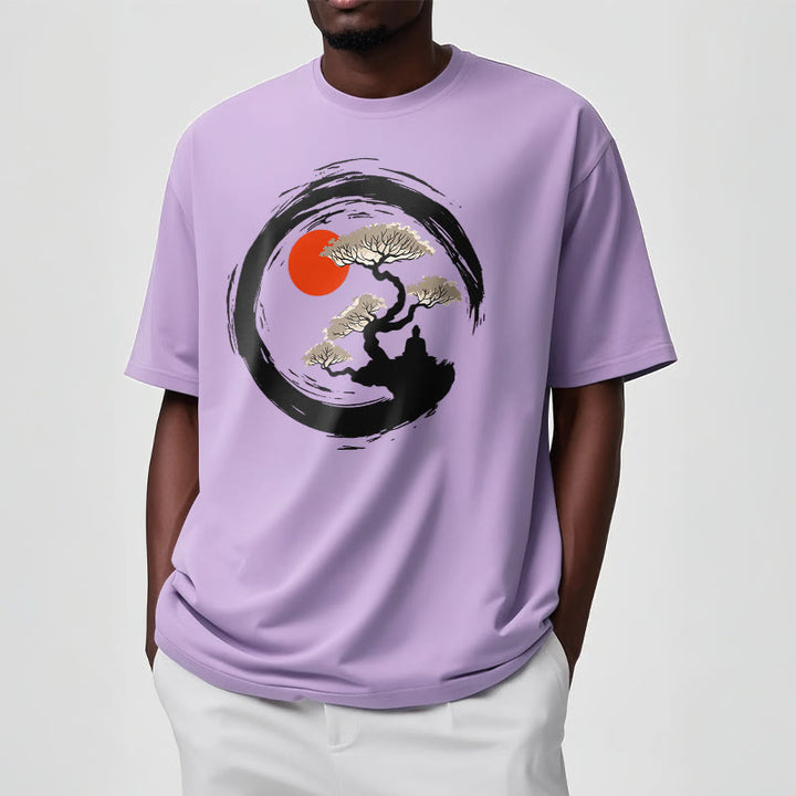 T-shirt Buddha Stones Soleil Rouge Pin Cercle Zen Méditation Bouddha T-shirt - image 18