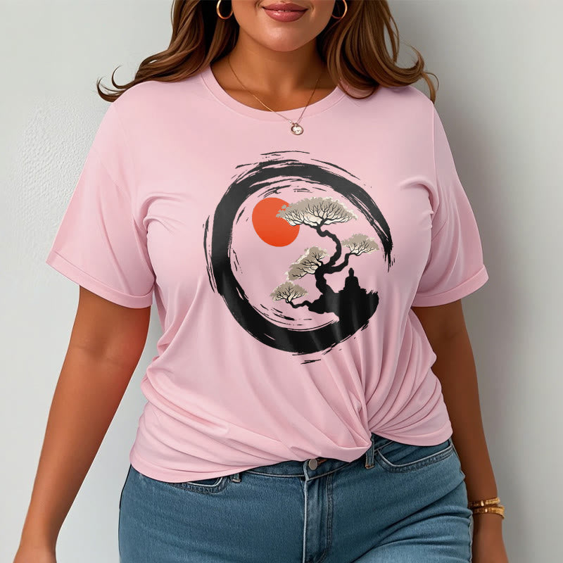 T-shirt Buddha Stones Soleil Rouge Pin Cercle Zen Méditation Bouddha T-shirt - image 14