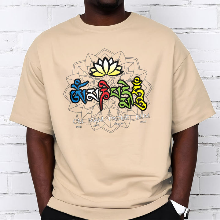 T-shirt Buddha Stones Om Mani Padme Hum Lotus - image 18