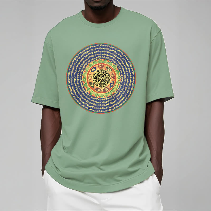 Buddha Stones 108 Om Mani Padme Hum Mantra Sanskrit T-shirt - image 18
