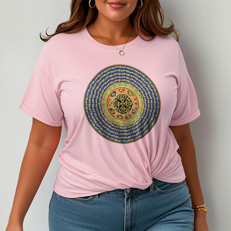 Buddha Stones 108 Om Mani Padme Hum Mantra Sanskrit T-shirt - image 14