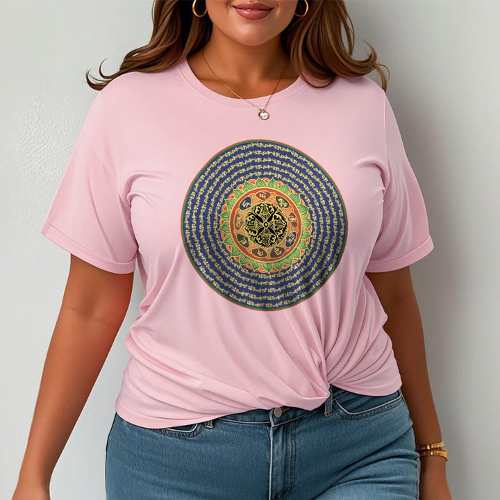 Buddha Stones 108 Om Mani Padme Hum Mantra Sanskrit T-shirt - image 14
