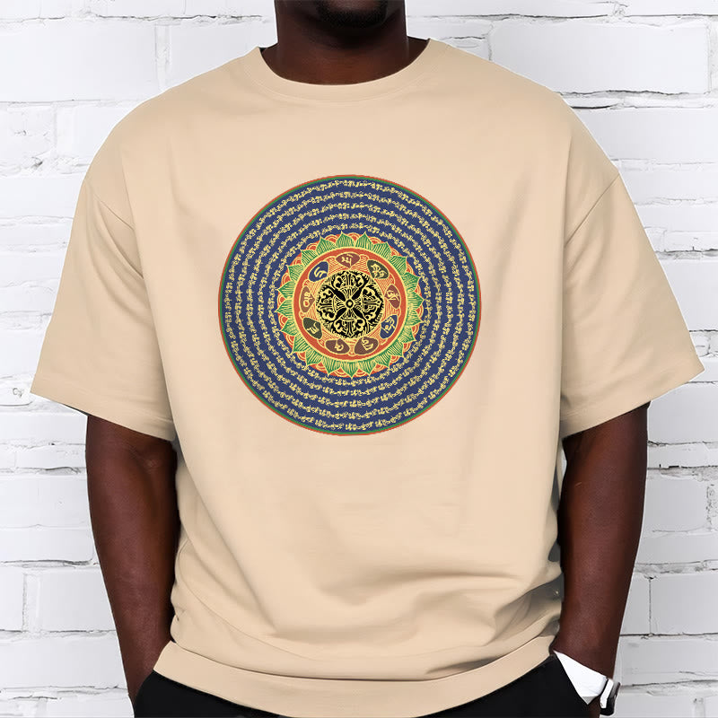 Buddha Stones 108 Om Mani Padme Hum Mantra Sanskrit T-shirt - image 15