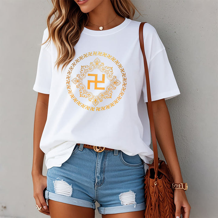 T-shirt avec croix gammée et Buddha Stones - image 1