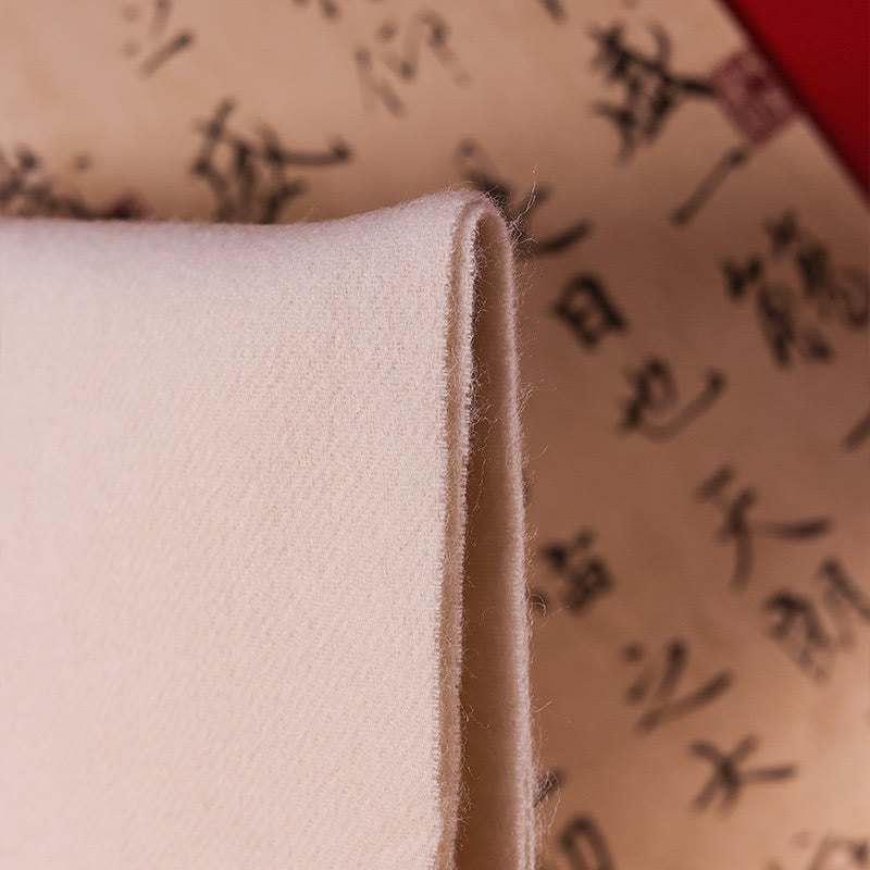 Châle en laine avec Buddha Stones Yulan Magnolia Broderie Pompon Écharpe de voyage confortable d'hiver - image 3