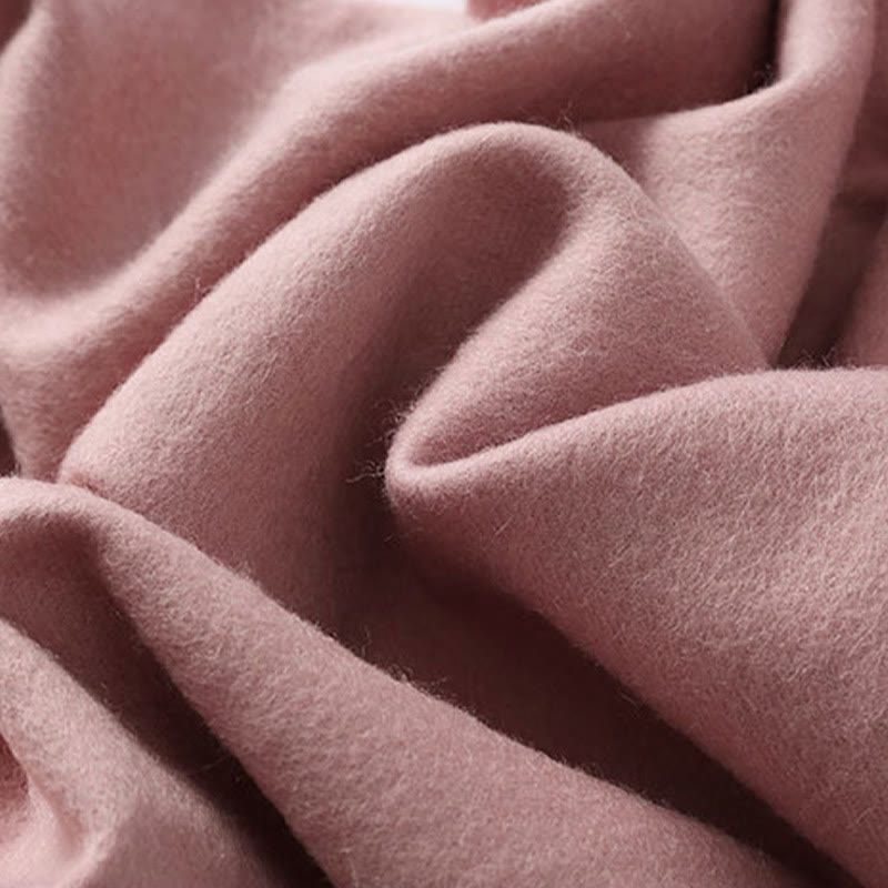 Châle en laine avec Buddha Stones et broderie de pivoine rouge, écharpe de voyage confortable pour l'hiver - image 5