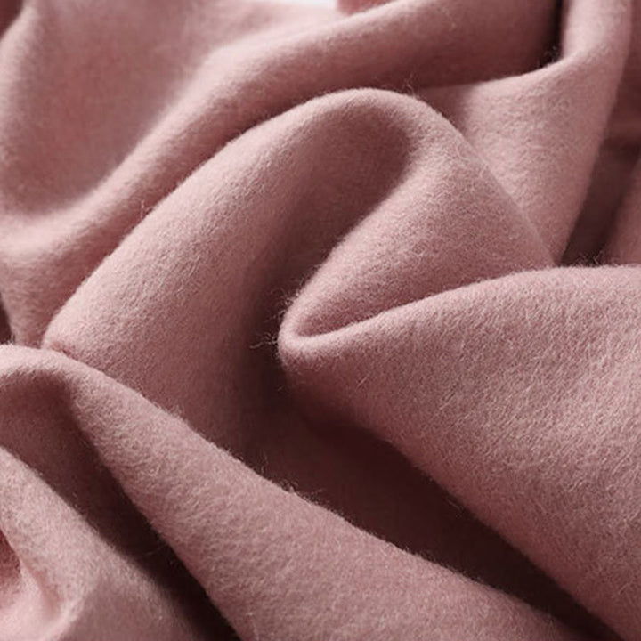 Châle en laine avec Buddha Stones et broderie de pivoine rouge, écharpe de voyage confortable pour l'hiver - image 5