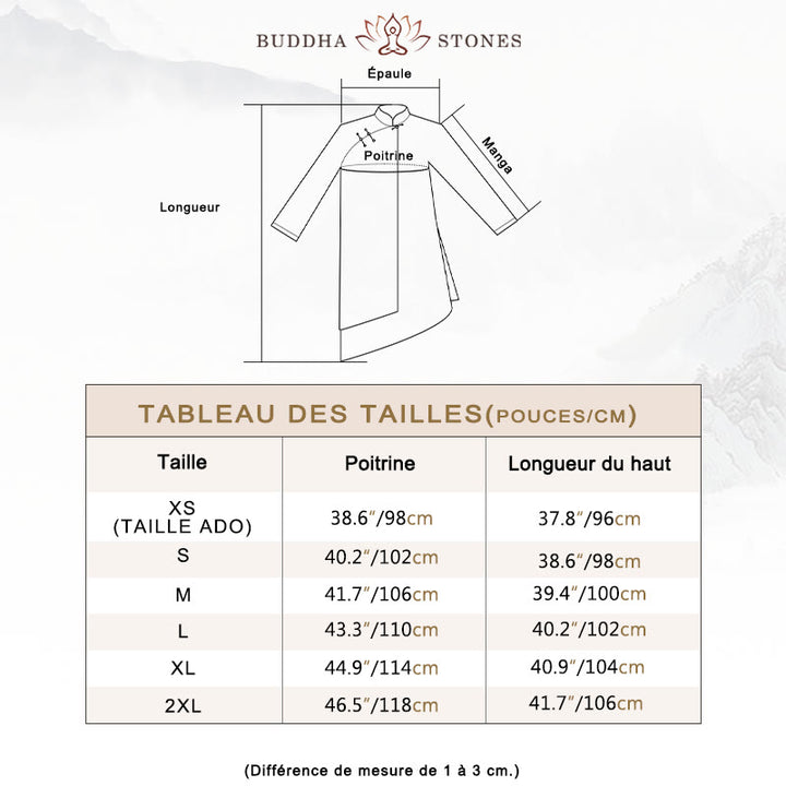 Ensemble de vêtements unisexe avec peinture dégradée de Buddha Stones , méditation, prière, spirituel, zen, tai-chi, qigong